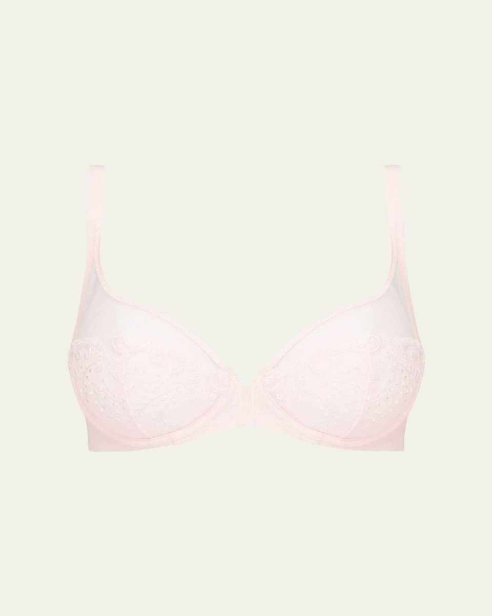 Delice Two-Part Full-Cup Sheer Plunge Bra